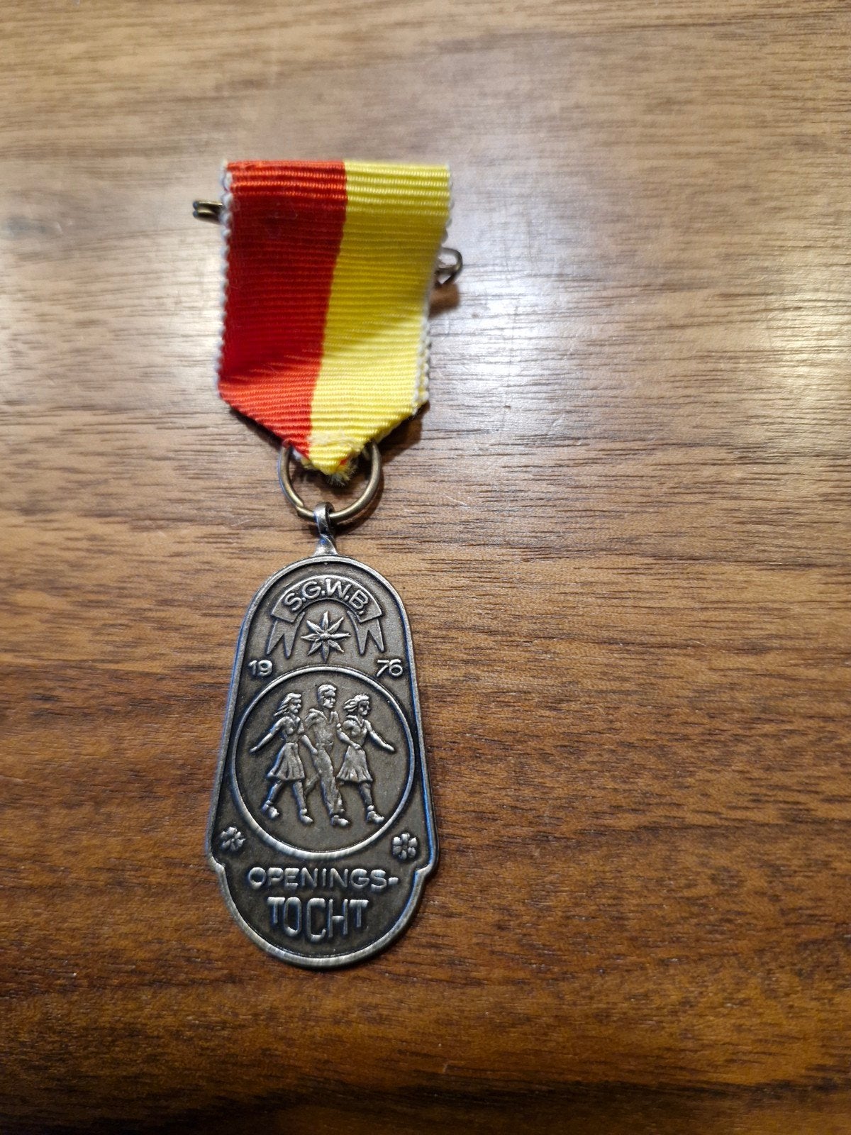 357 Vintage S.G.W.B. Openings-Tocht Medaille 1976, Ophalen of Verzenden