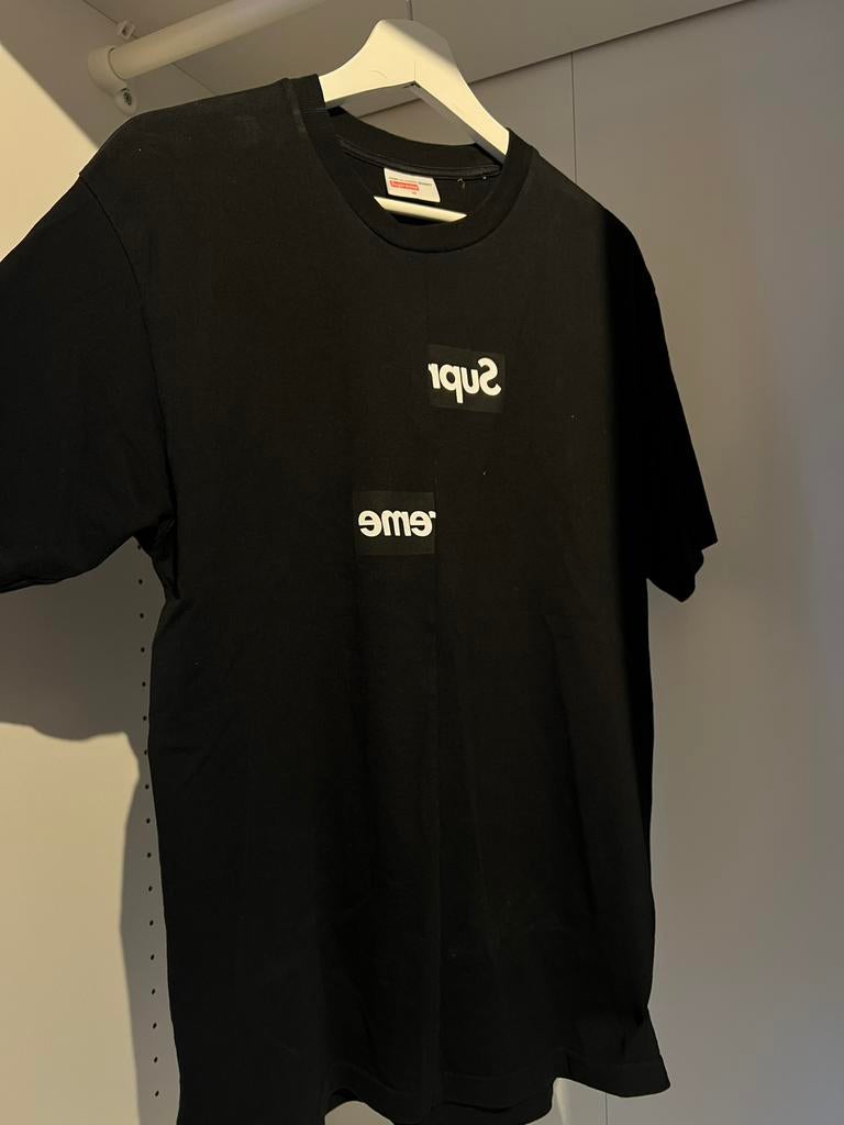 Supreme box logo tee CDG commes des Garcons Medium, Kleding | Heren, T-shirts, Ophalen of Verzenden, Zo goed als nieuw, Maat 48/50 (M)