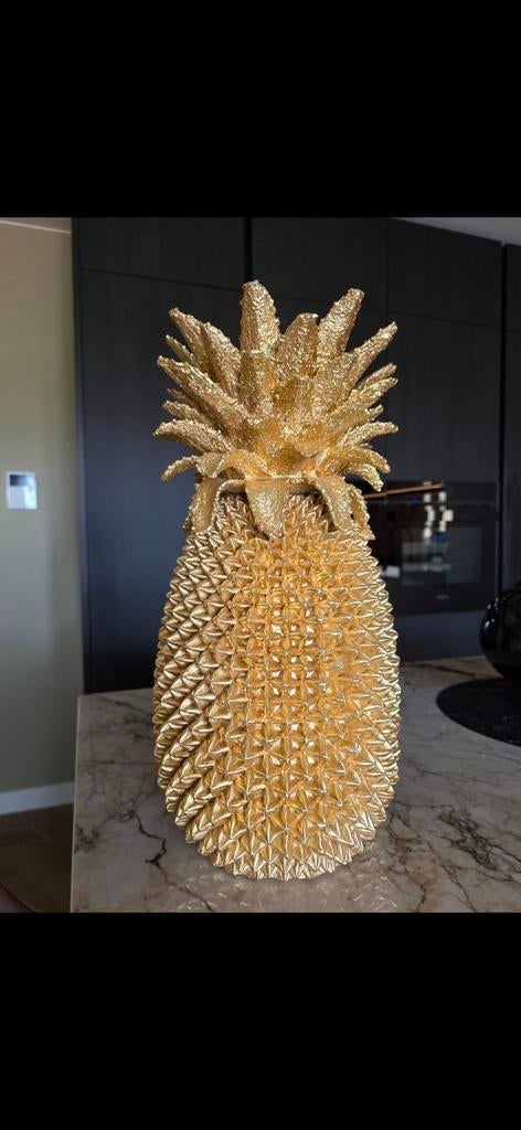 Kare design Pineapple gouden ananas vaas, Ophalen of Verzenden, Nieuw