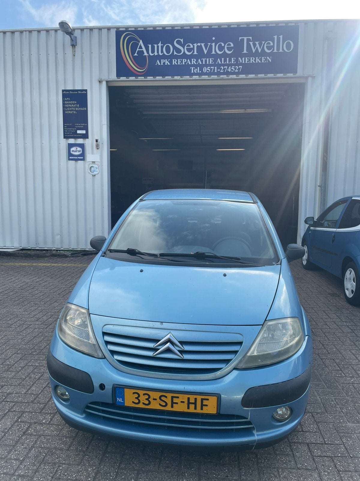 Citroën C3 1.4 I 2005 Blauw, Voorwielaandrijving, 1160 kg, 989 kg, Blauw