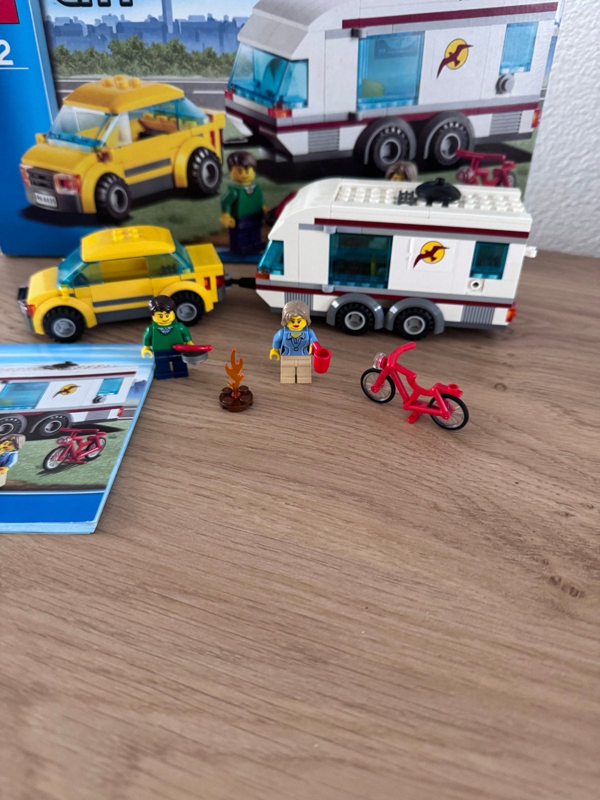 Lego City 4435 Camper met Auto, Ophalen, Lego, Overige typen, City