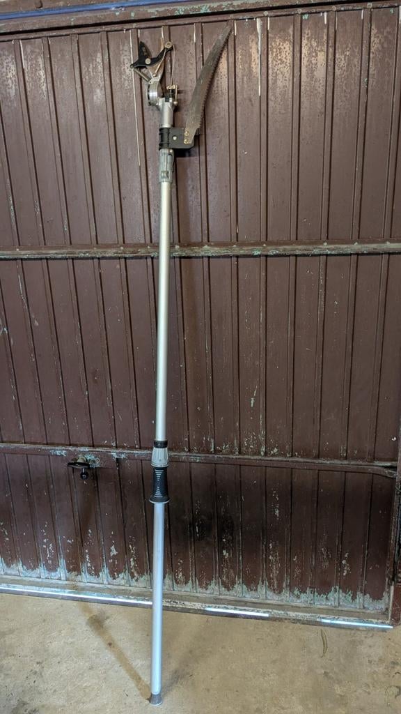 Telescopische steel met takschaar en zaag, Ophalen, Gebruikt, 30 t/m 39 mm, Onbekend