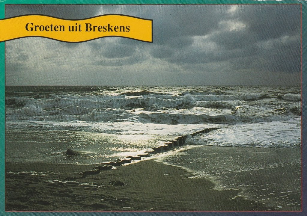 BRESKENS Branding Avond Groeten, Verzenden, 1980 tot heden, Gelopen, Zeeland