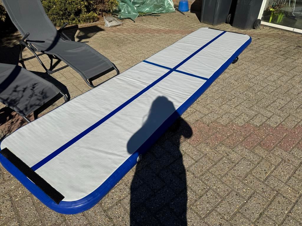 Airtrack 4 meter, Ophalen, Gebruikt, Kindermaat 122 t/m 140, Blauw