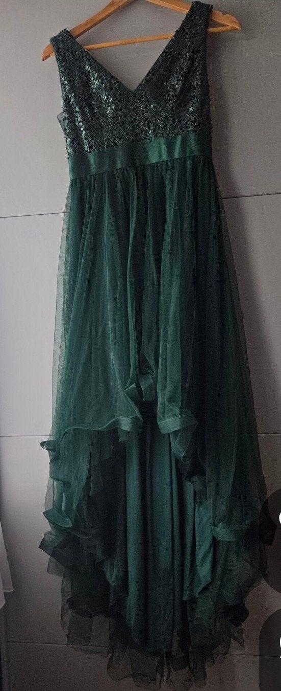 feestjurk, Kleding | Dames, Overige typen, Zo goed als nieuw, Groen, Ophalen