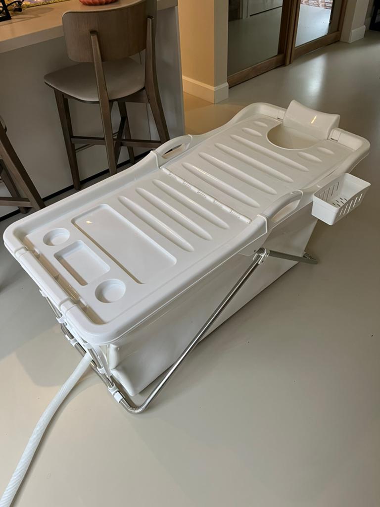 Opvouwbaar bad - bucket bad 2.0, Ophalen, Minder dan 80 cm, Opzetzwembad, Rechthoekig