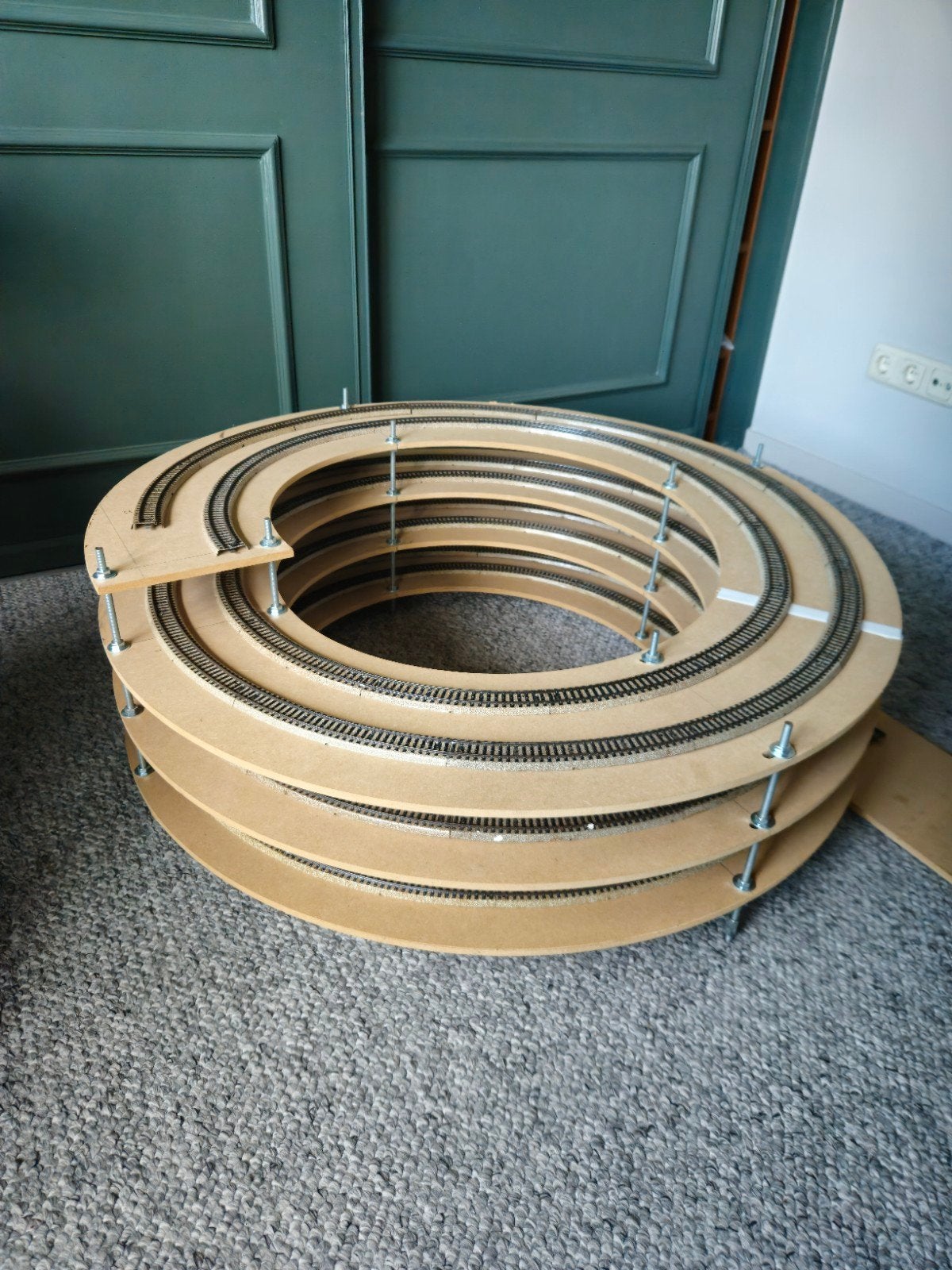 Märklin rail Klimspiraal / Helix - Dubbelspoor, Ophalen, Wisselstroom, Rails, Zo goed als nieuw