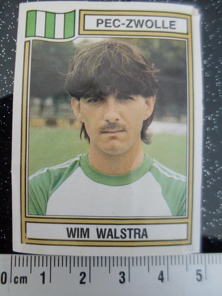 panini sticker voetbal 83 pec zwolle Wim Walstra nr 216, Verzenden, Zo goed als nieuw, Overige binnenlandse clubs, Poster, Plaatje of Sticker