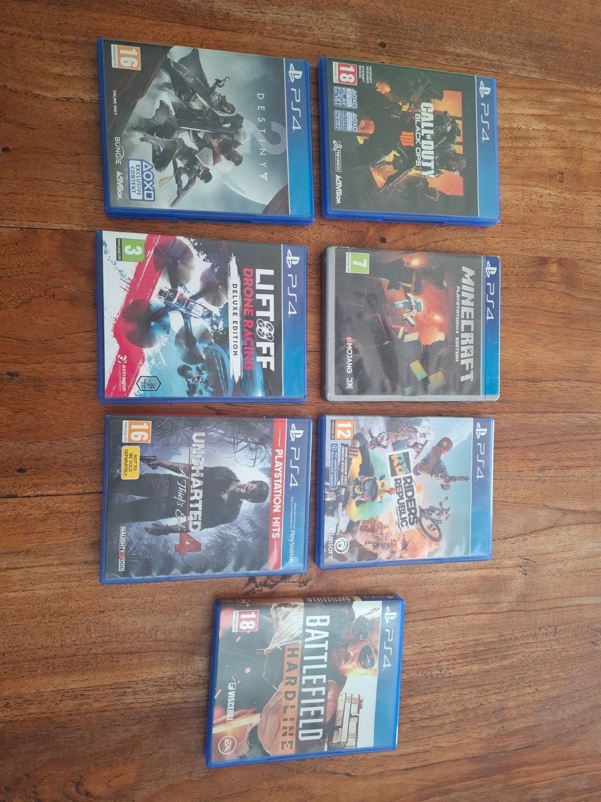 PS4 Games. Bieden per stuk, Online, Gebruikt, Vanaf 18 jaar, Overige genres