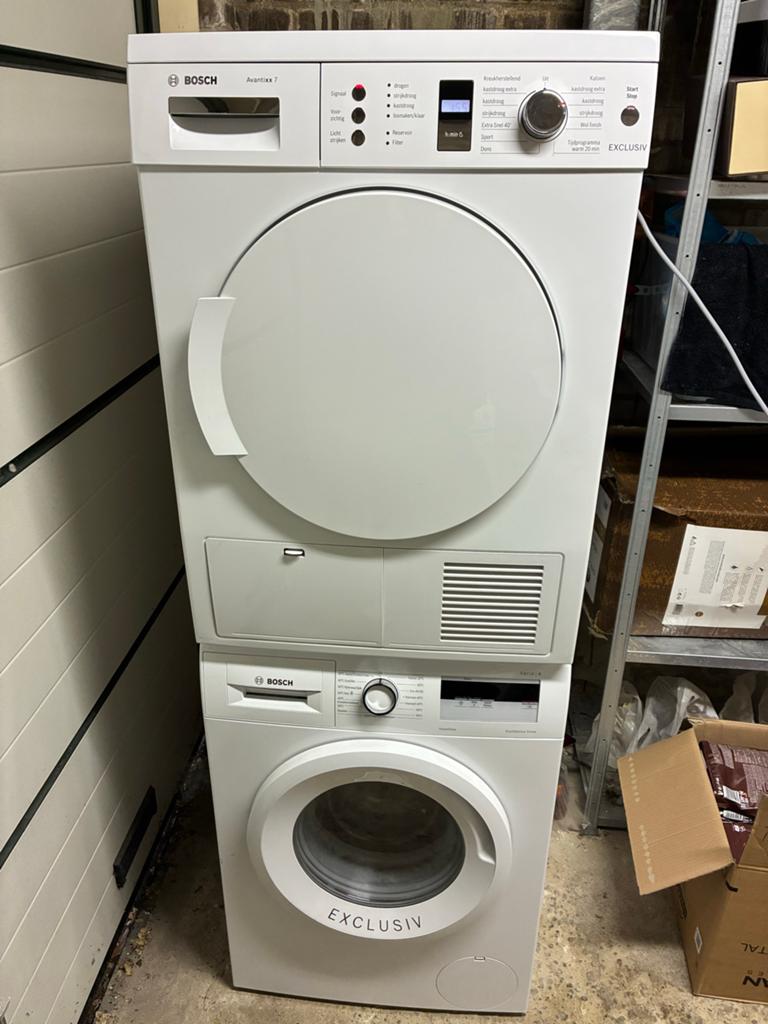 Bosch Wasmachine en condensdroger, Witgoed en Apparatuur, Ophalen, Gebruikt, 85 tot 90 cm, 1200 tot 1600 toeren