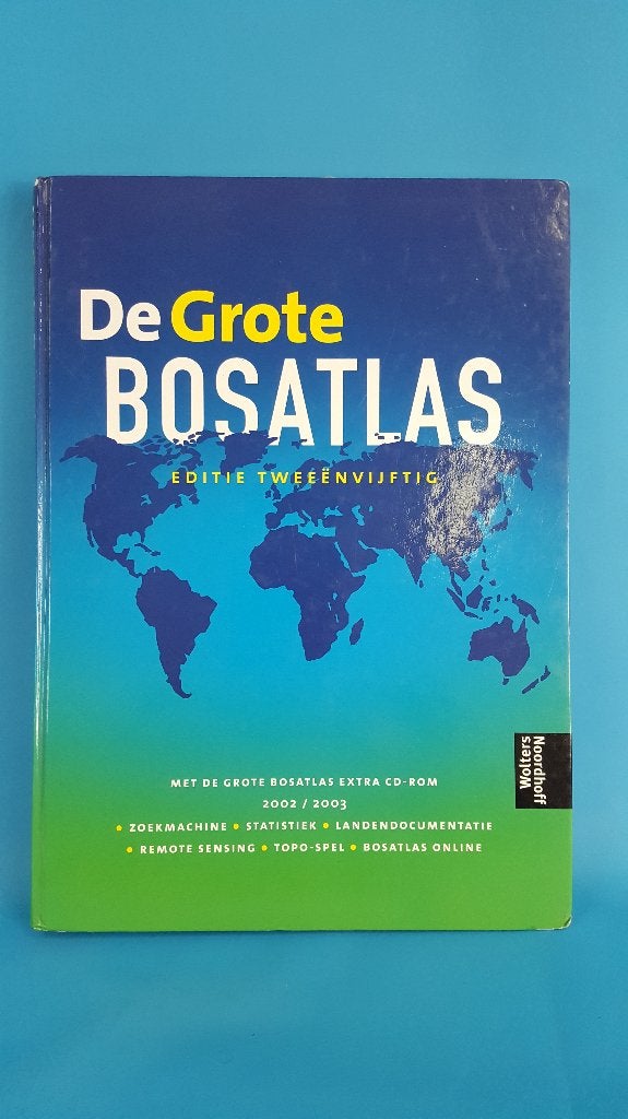 De Grote Bosatlas, editie 52, 2002/2003. 7C8, Boeken, Gelezen, Ophalen of Verzenden, Landkaart, 1800 tot 2000