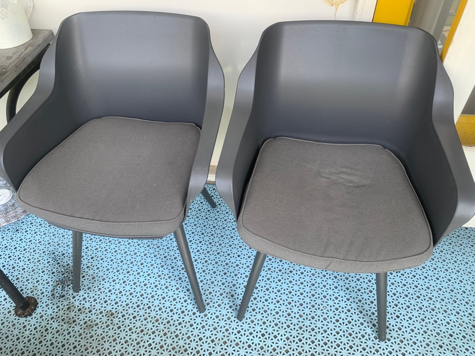 Hartman Sophie Studio dining stoelen antraciet grijs 2x, Ophalen, Zo goed als nieuw, Grijs, Twee
