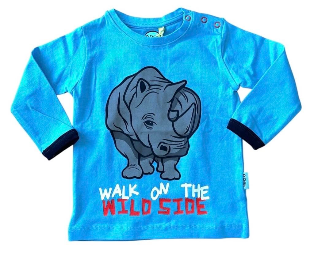 O'Chillie setje: joggingbroek & shirt met neushoorn, maat 80, Kinderen en Baby's, Babykleding | Maat 80, Ophalen of Verzenden