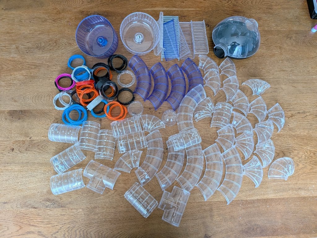 Hamsterwieltjes, buisjes, bochtjes, verlengstukjes, trapjes, Overige typen, Minder dan 75 cm, Ophalen, Minder dan 60 cm