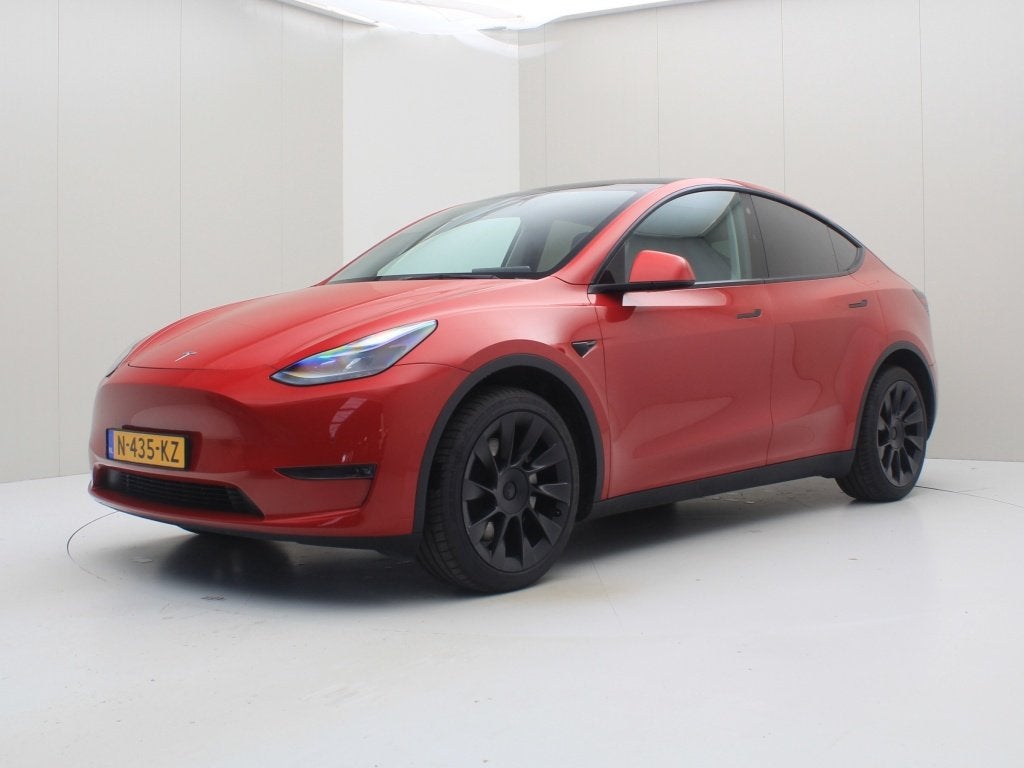 Tesla Model Y Long Range 351pk AWD [ FSD+TREKHAAK+20 INCH+PR, Auto's, Automaat, Adaptive Cruise Control, 0 cilinders, Gebruikt