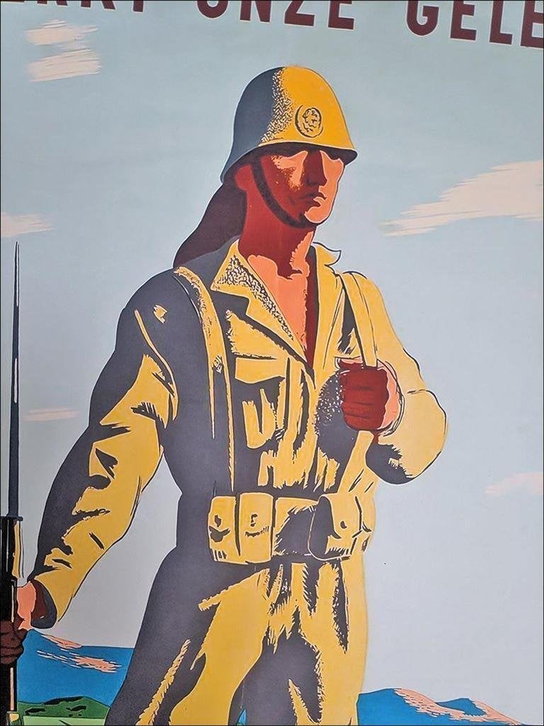 KNIL Nederlands Indie Leger Propaganda Affiche POSTER, Verzenden, Landmacht, Nederland, Foto of Poster