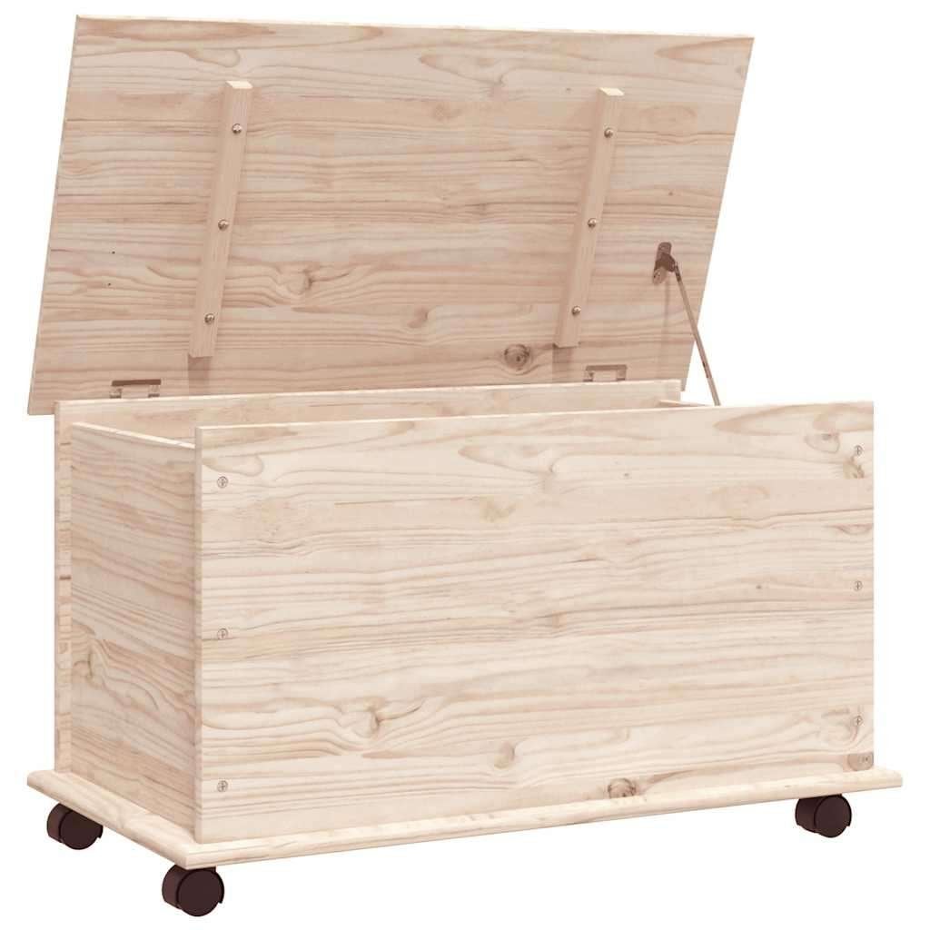 Opbergbox opbergkist hout met wielen GRATIS VERZONDEN!, 50 tot 100 cm, Verzenden, Nieuw, Nvt