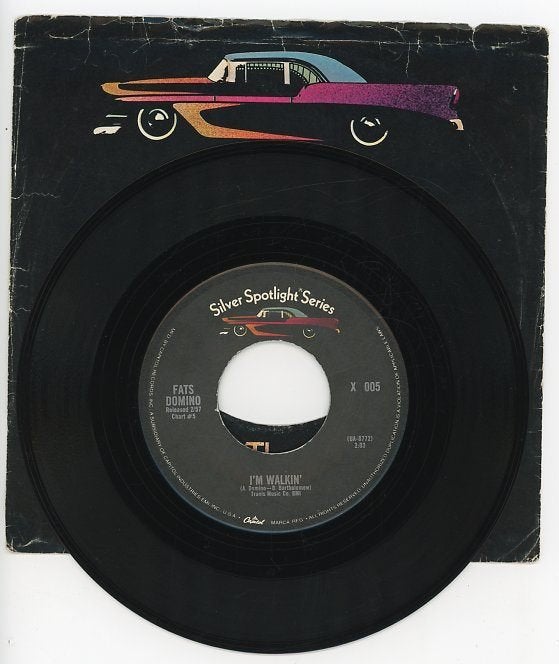 uit de Silver Spotlight Series ( X 005 ) - Fats Domino, Beschermende buitenhoes, Ophalen of Verzenden, Gebruikt, 7 inch