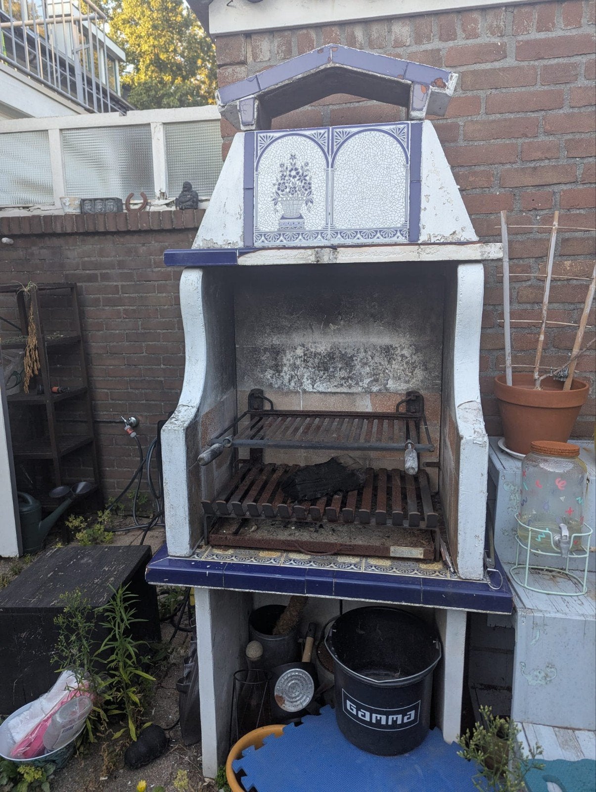 GRATIS!! Buitenhaard/barbecue, Ophalen, Gebruikt, Onbekend