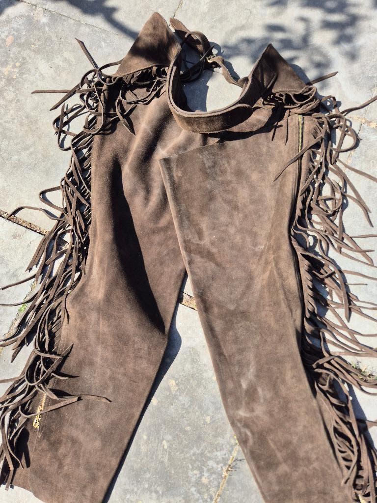 Leren western chaps cowboy Top!, Overige maten, Ophalen of Verzenden, Kleding, Overige thema's