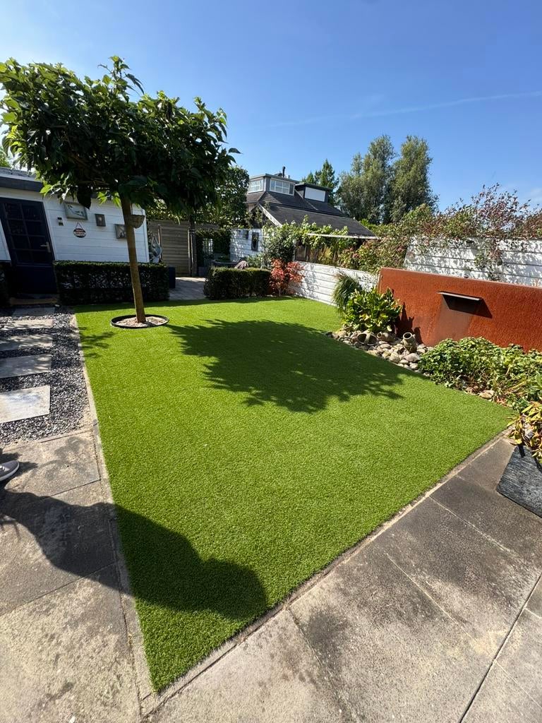 Kunstgras Nijmegen inclusief installatie, Tuin en Terras, Gras en Kunstgras, Ophalen of Verzenden, Zo goed als nieuw, 20 m² of meer
