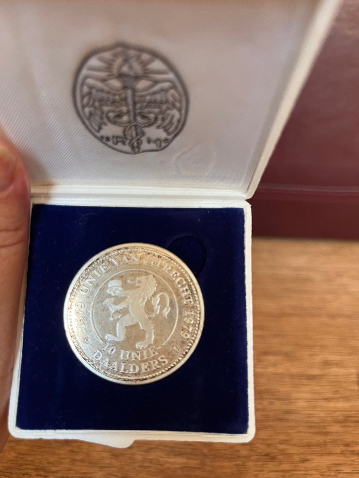 Zilveren gedenkpenning "10 Uniedaalders”, Ophalen of Verzenden, Koningin Juliana, Zilver