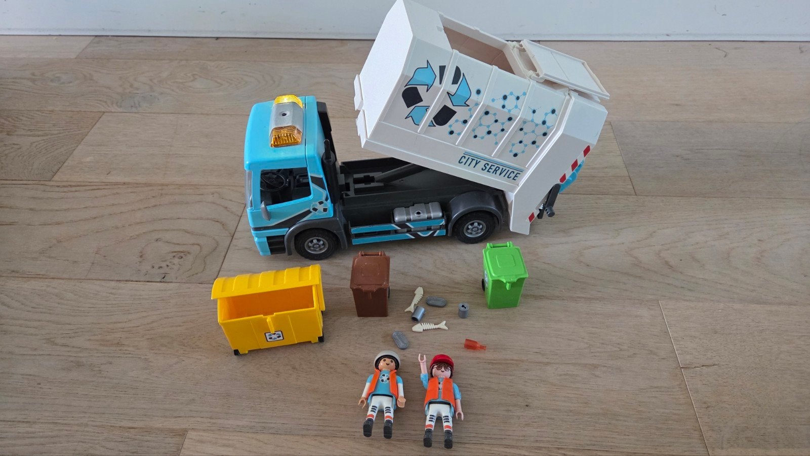 Playmobil Vuilniswagen Set 70885 met accessoires, Complete set, Voertuig, Ophalen of Verzenden, Zo goed als nieuw