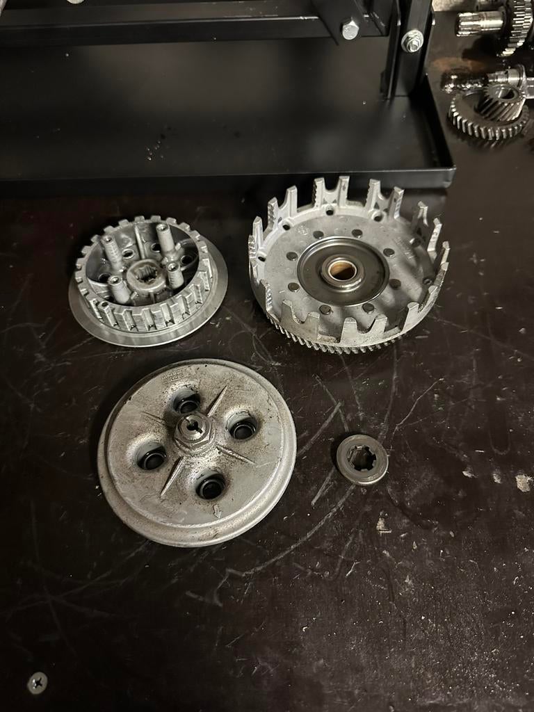 Minarelli am6 koppelingssysteem/belmoerschijf 50cc, Ophalen of Verzenden, Zo goed als nieuw, Blok
