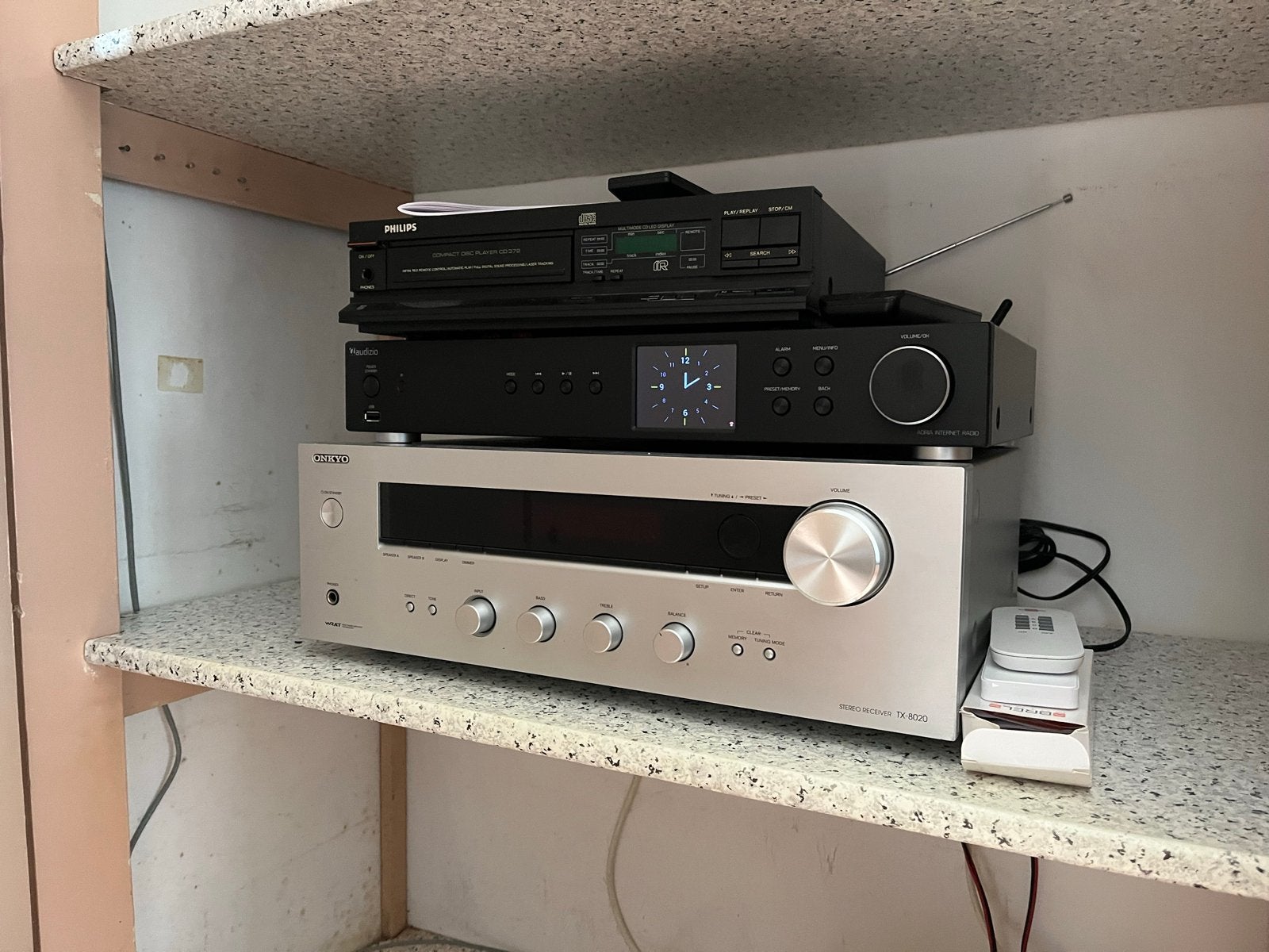 Philips CD-speler en Onkyo TX-8020 Stereo Receiver, Ophalen, Philips, Losse componenten, Zo goed als nieuw