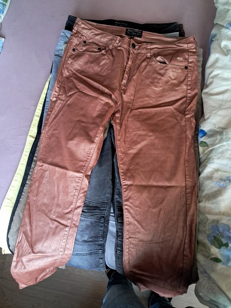 Partij van 5 broeken: Expresso, Esprit, Gardeur - Maat 42, Kleding | Dames, Overige kleuren, Maat 42/44 (L), Ophalen of Verzenden