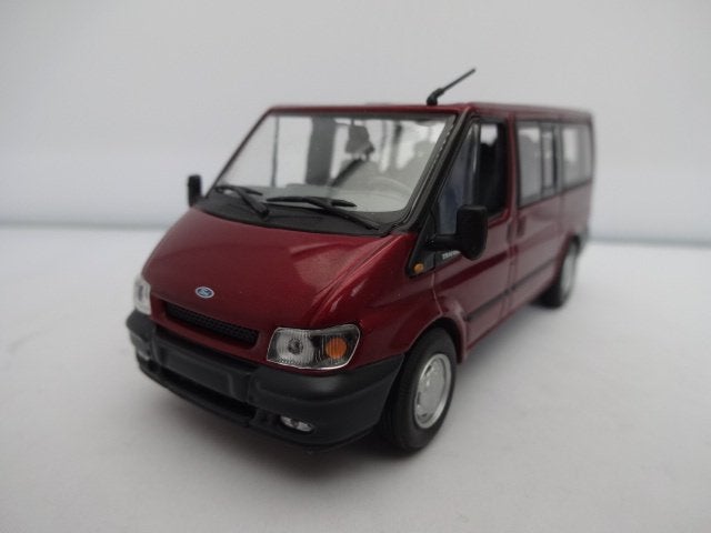 Ford Transit Tourneo rood metallic van Minichamps 1:43, Ophalen of Verzenden, Nieuw, Auto, MiniChamps
