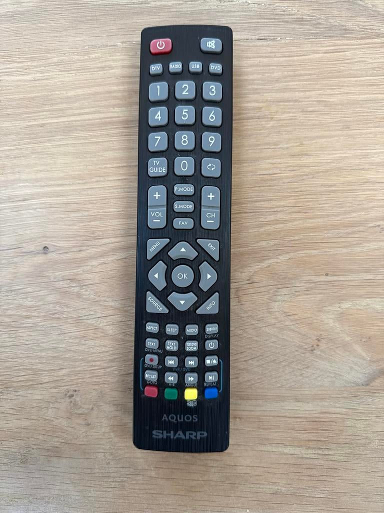 Goed werkende Sharp Aquos afstandsbediening, Ophalen of Verzenden, Zo goed als nieuw, Origineel, Tv