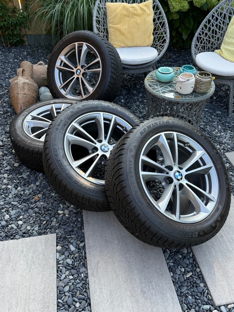 Set originele BMW 17-inch winterbanden G30 G31  t.e.a.b., Ophalen, Gebruikt, BMW