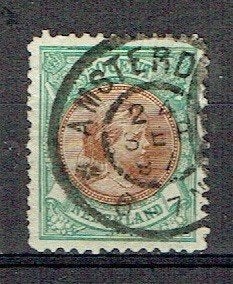 Nederland 1893 nr 45 Prinses Wilhelmina AMSTERDAM 3, Verzenden, Gestempeld, Koningshuis