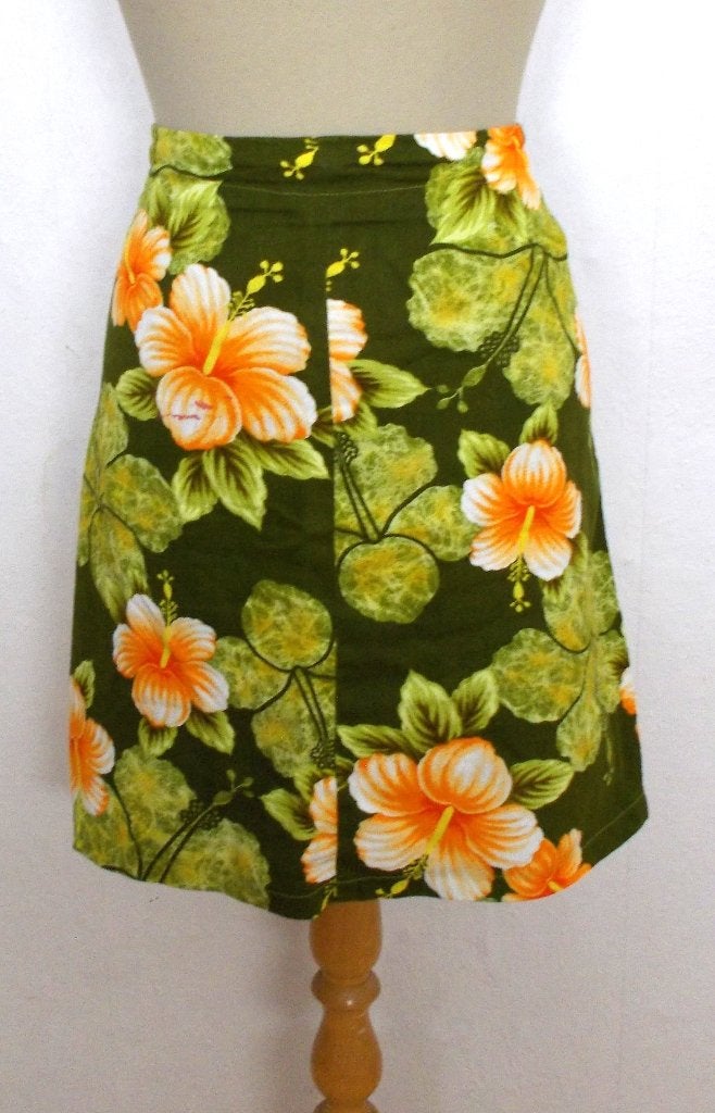 Vintage handgemaakt opvallend leuk print rokje! M, Maat 38/40 (M), Verzenden, Zo goed als nieuw, Boven de knie