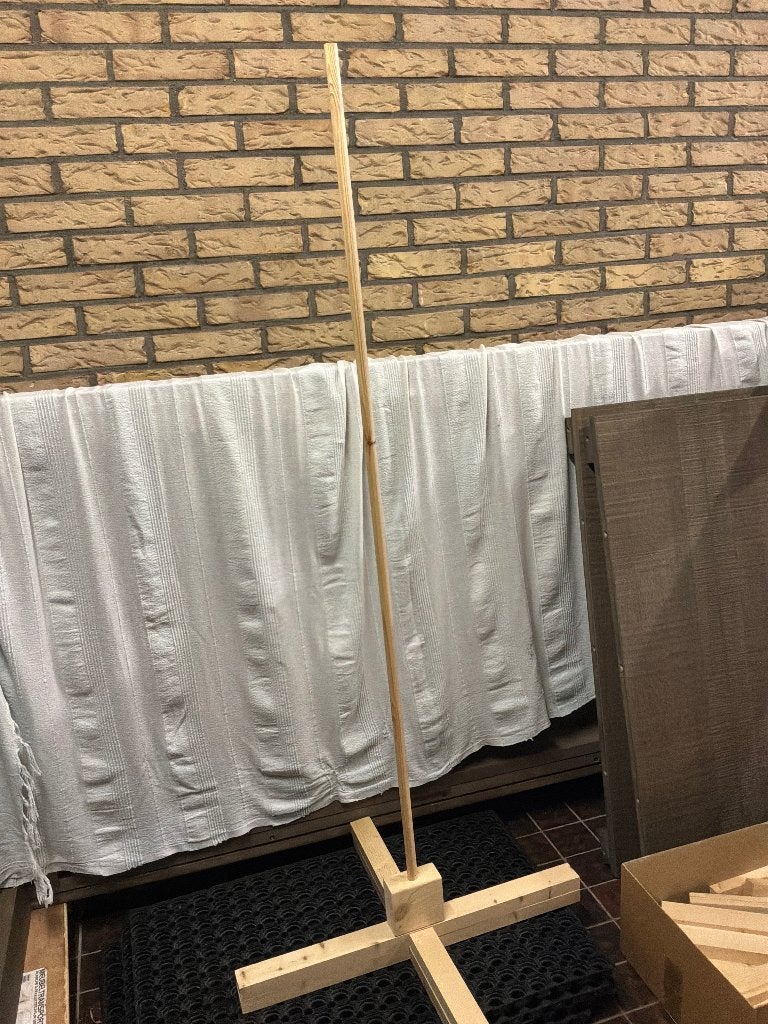 Houten kerstboom, Ophalen, Gebruikt