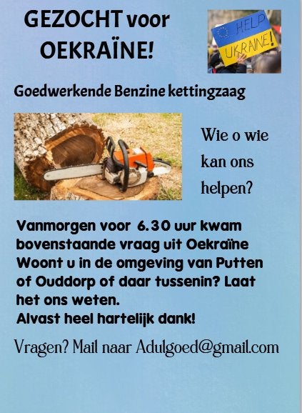 Gezocht met spoed! Gratis goedwerkende benzine kettingzaag, Tuin en Terras, Hand-tuingereedschap, Ophalen, Gebruikt, Overige soorten