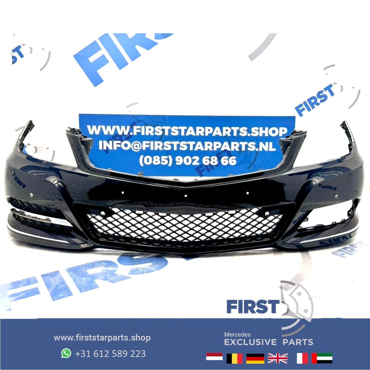 W204 C Klasse voorbumper zwart wit grijs bumper 2007-2014 or, Auto-onderdelen, Gebruikt, -, Voor, Ophalen of Verzenden