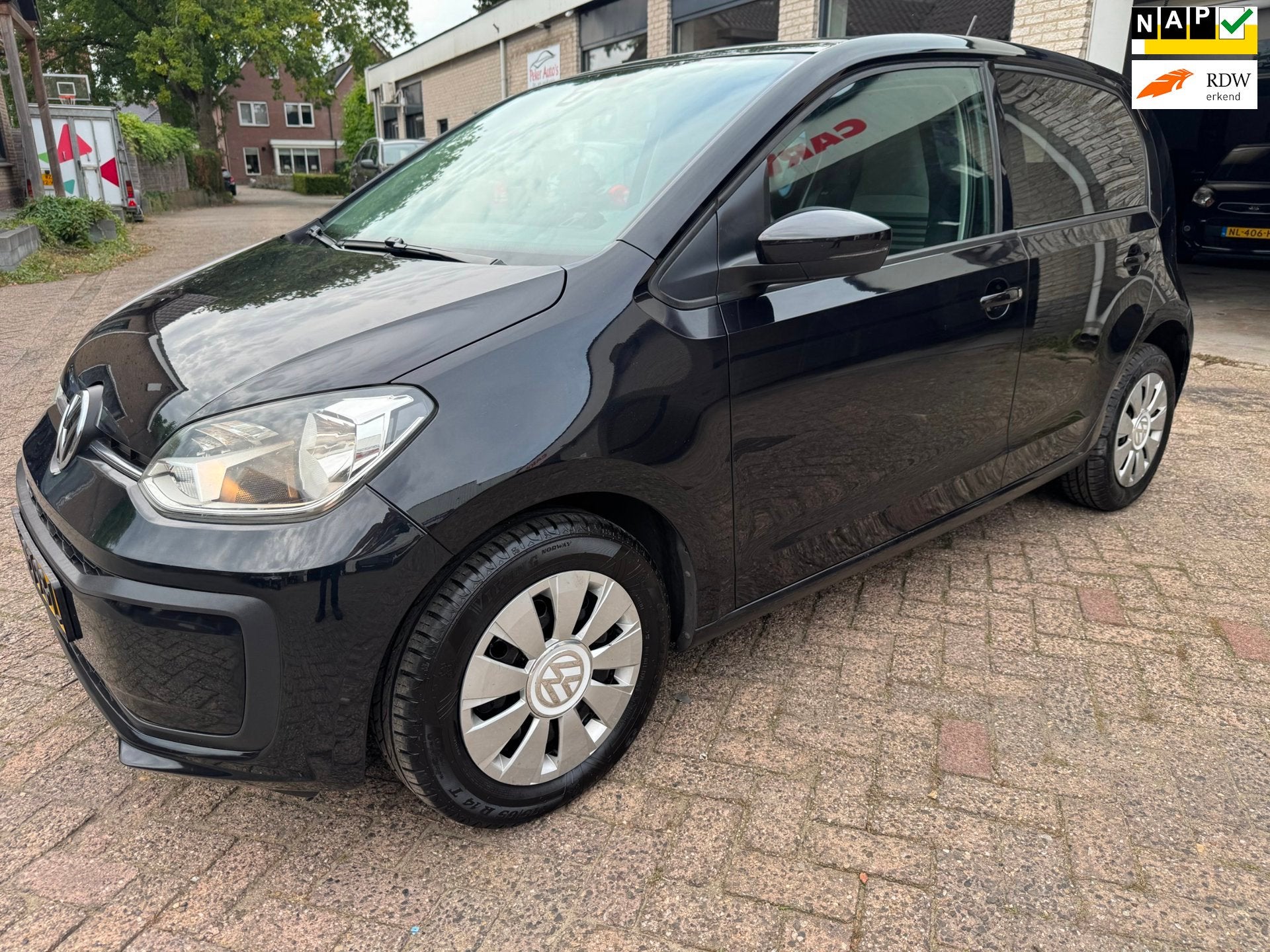 Volkswagen Up! 1.0 BMT move up! AIRCOORG 102395 KM NAP,O.H B, Gebruikt, Zwart, Origineel Nederlands, Handgeschakeld