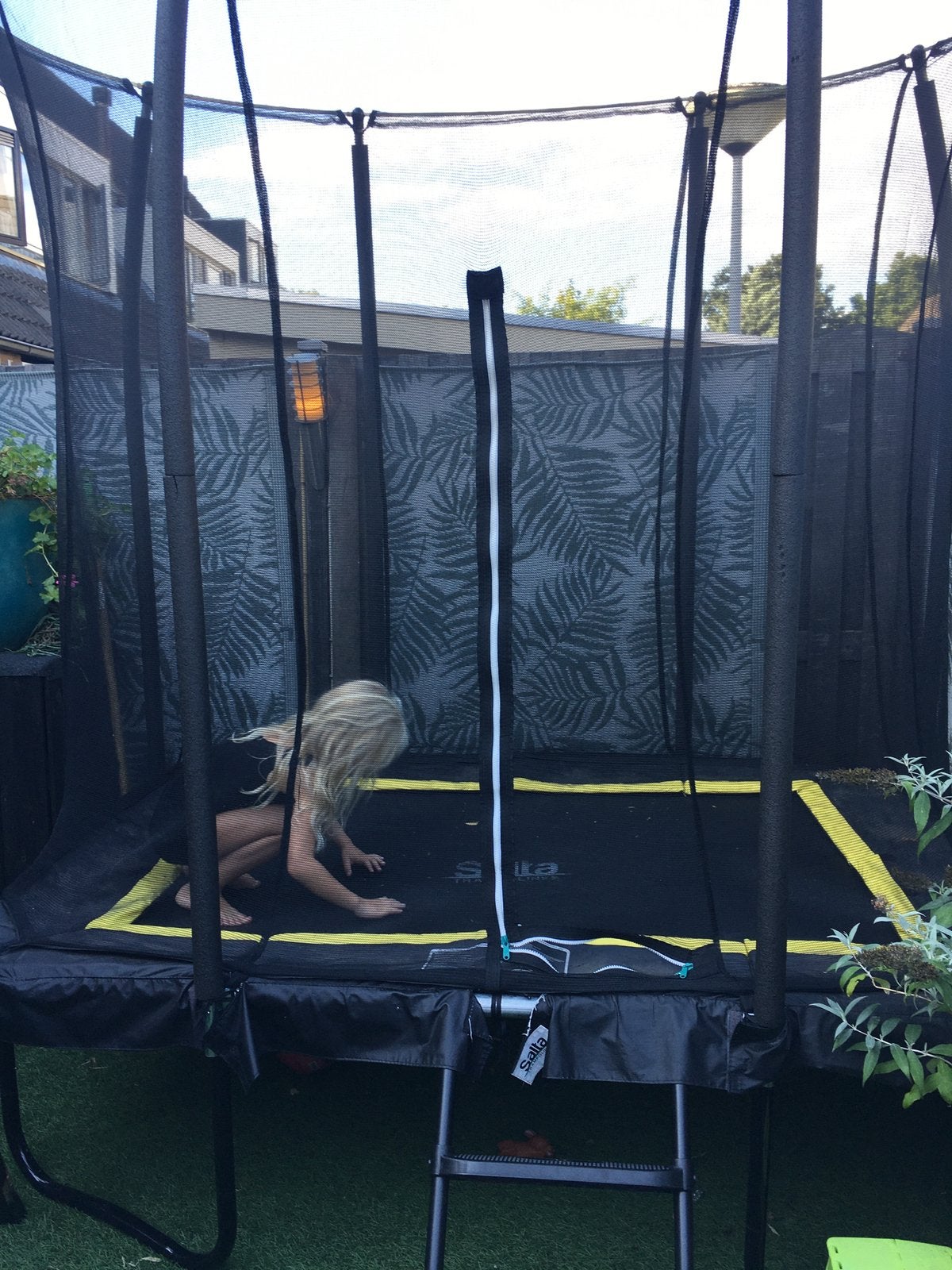 Trampoline Salta vierkant, Ophalen, Zo goed als nieuw