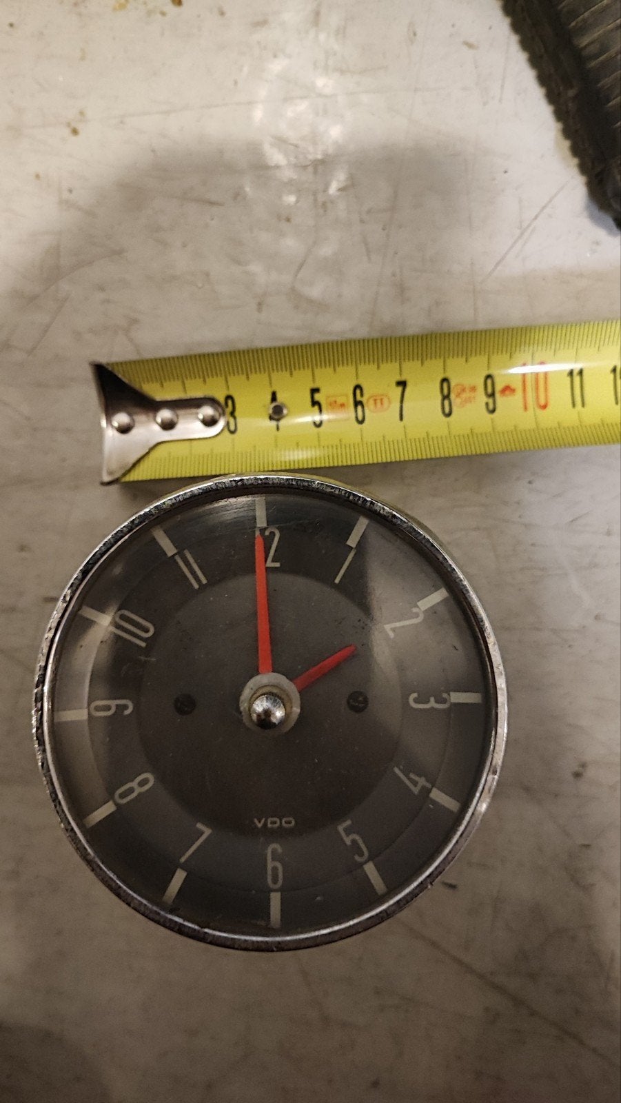 Zeldzame VW Kever VDO Dashboard Klok 12V - Dec 1961, Ophalen of Verzenden
