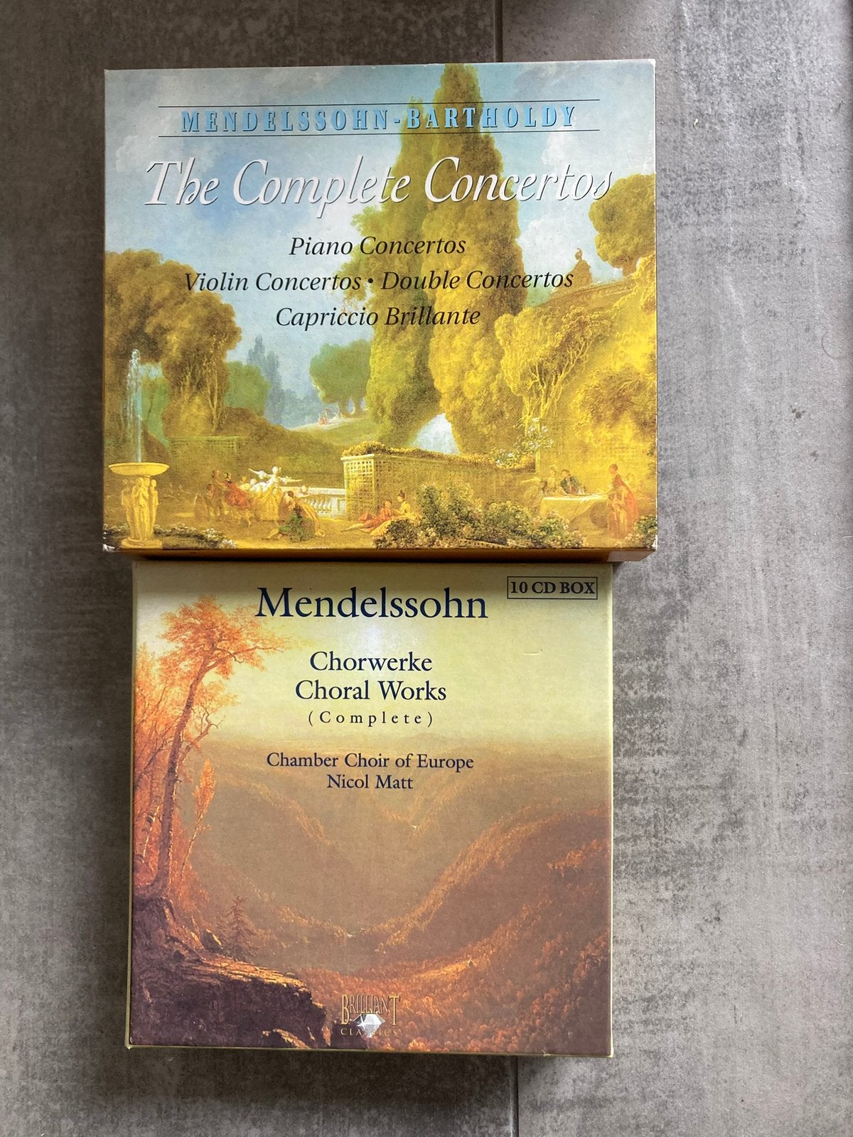 2 stuks Mendelsohn cd boxen, Ophalen of Verzenden, Classicisme, Zo goed als nieuw, Overige typen