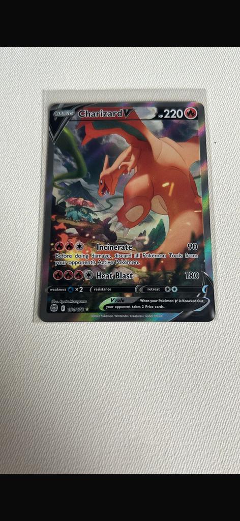 Charizard V (Alternate Full Art) - SWSH09: Brilliant Stars, Ophalen, Zo goed als nieuw