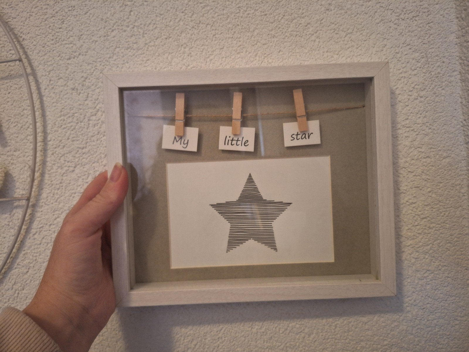 Little star lijstje, Ophalen of Verzenden, Gebruikt, Hout