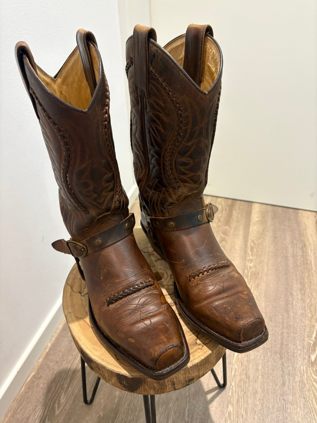 Sendra boots cowboylaarzen mt 40 bruin met sporenriemen, Bruin, ., ,, Boots