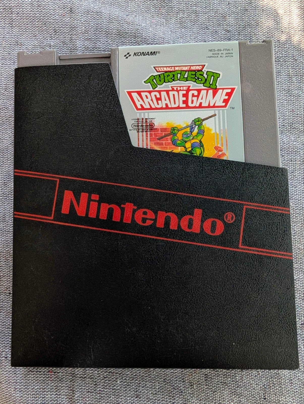 TMNT II: The Arcade Game NES - Compleet met handleiding, Spelcomputers en Games, Games | Nintendo NES, Avontuur en Actie, Gebruikt