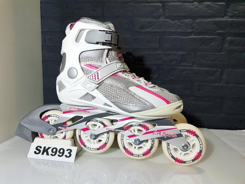 LA Sports PWZ Skeelers Skates 4x90 90mm Maat 42, Overige merken, Verzenden, Nieuw, Kinderen
