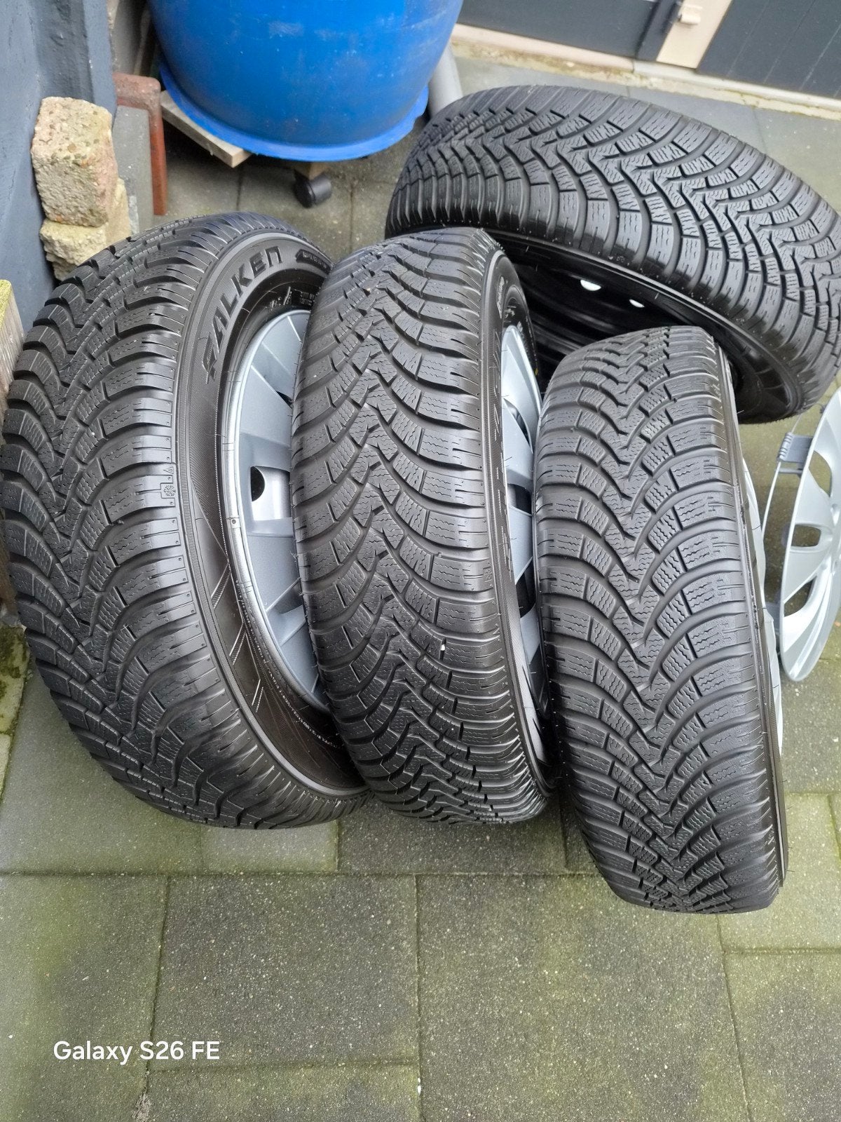 Winterbanden met stalen velgen 175 65 15 voor SUZUKI SWIFT, Ophalen, Gebruikt, 15 inch, 175 mm