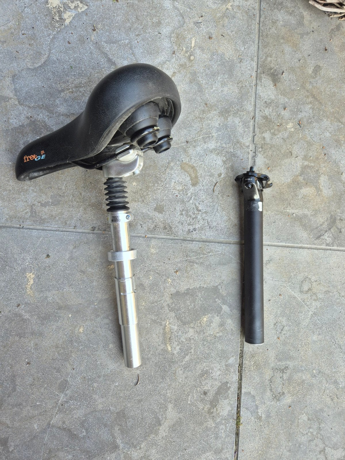Verende zadelpen met Selle Royal zadel + standaard zadelpen, Stadsfiets, Ophalen of Verzenden, Zo goed als nieuw, Selle Royal