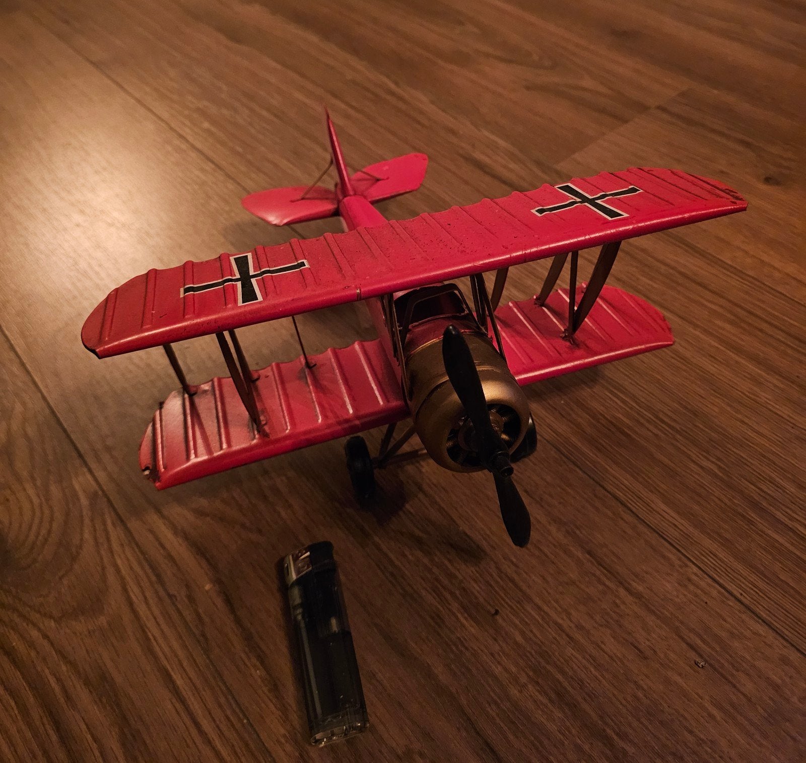 Blikken vliegtuig Red Baron, Ophalen of Verzenden, 1:72 tot 1:144, Vliegtuig, Overige merken